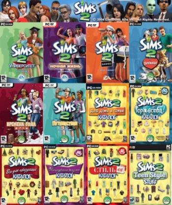 The Sims 2 - Collection 12 В 1 (2007) [PC Игры, Sims] / Скачать.