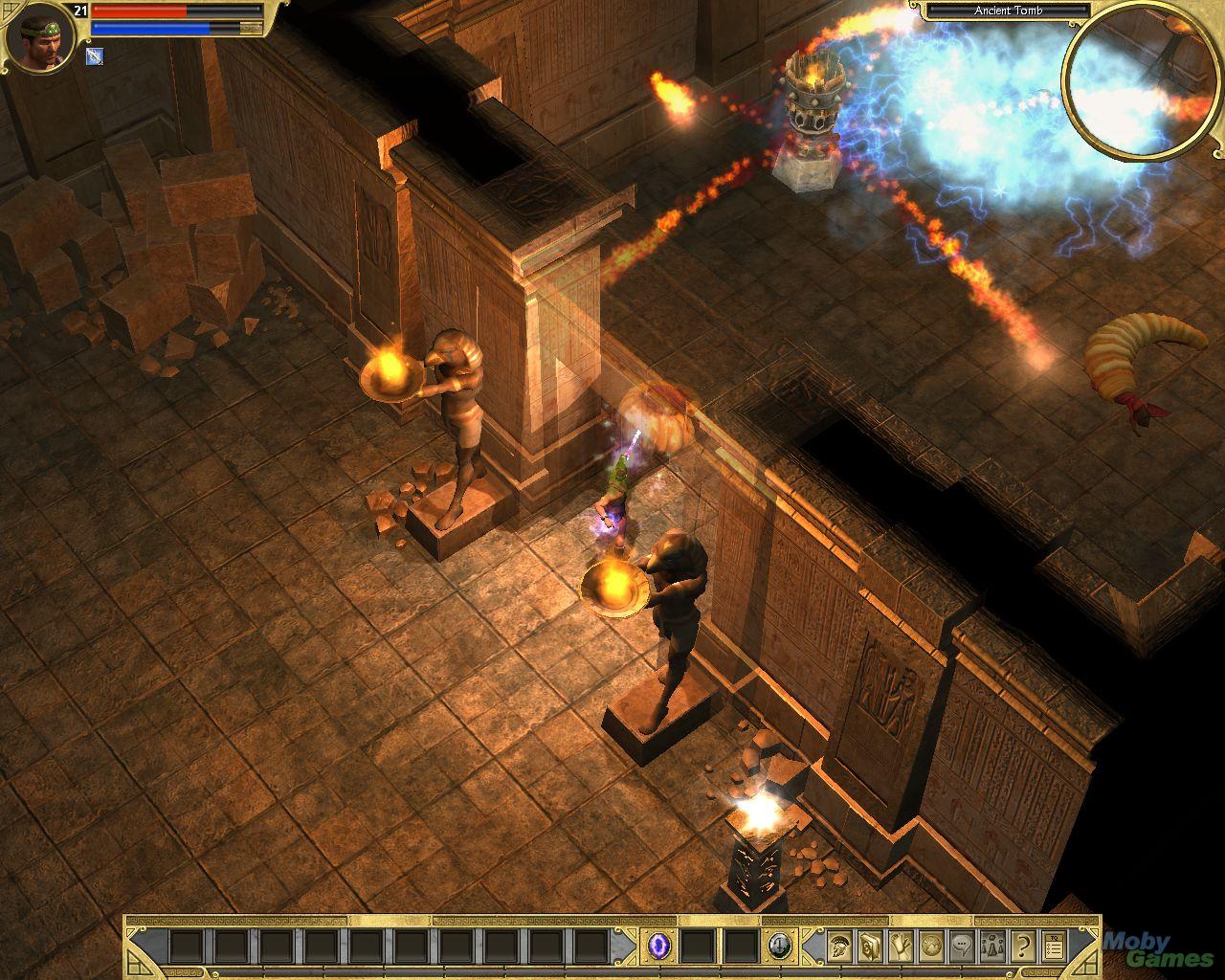 Titan quest как хранить вещи