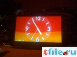 Браузерные часы от PSP Go на обычной PSP
